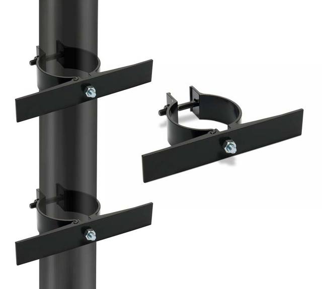 Z Bracket SingleSided Round Pole Brackets 20300410 Traffic